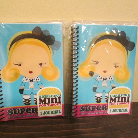 Harajuku Lovers Other - NWT 2 ~  Holographic Harajuku Lovers Spiral Mini Notebook Journal 50 Sheets Each